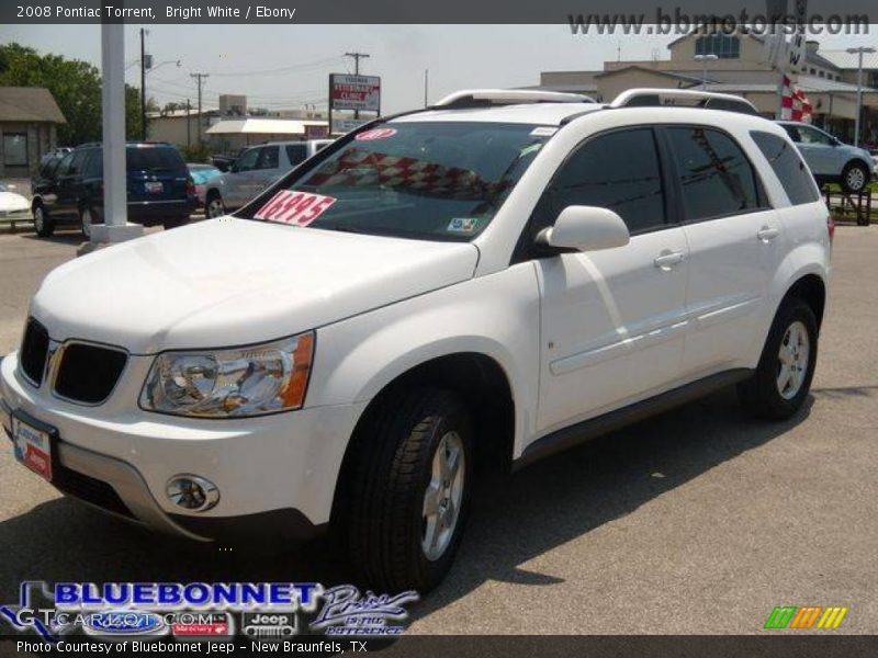 Bright White / Ebony 2008 Pontiac Torrent