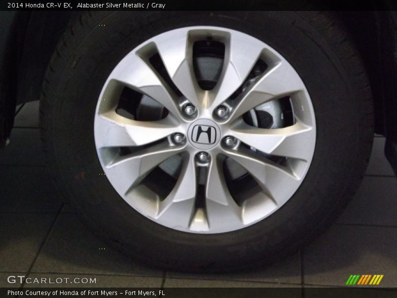 Alabaster Silver Metallic / Gray 2014 Honda CR-V EX