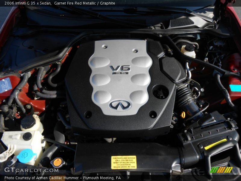 Garnet Fire Red Metallic / Graphite 2006 Infiniti G 35 x Sedan