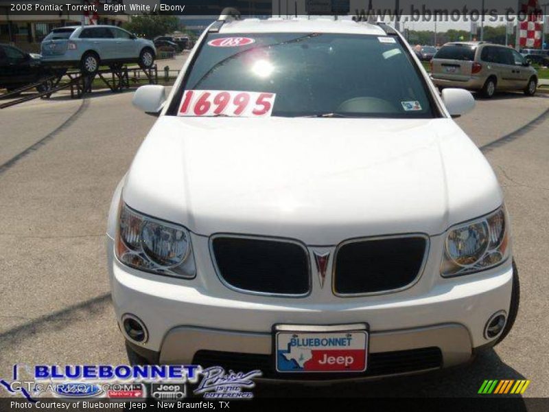 Bright White / Ebony 2008 Pontiac Torrent