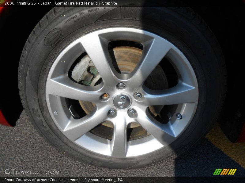 Garnet Fire Red Metallic / Graphite 2006 Infiniti G 35 x Sedan