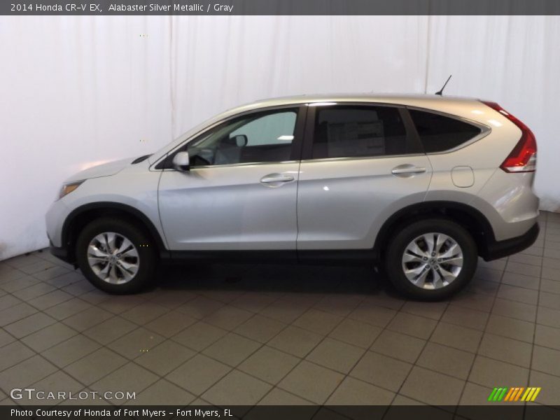 Alabaster Silver Metallic / Gray 2014 Honda CR-V EX