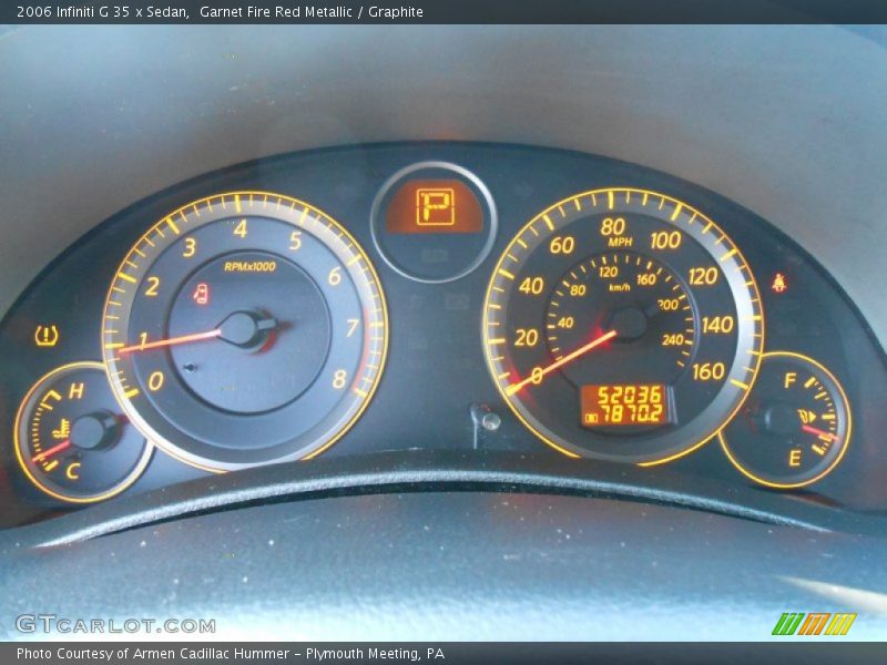 Garnet Fire Red Metallic / Graphite 2006 Infiniti G 35 x Sedan