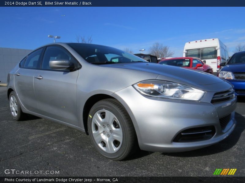 Billet Silver Metallic / Black 2014 Dodge Dart SE