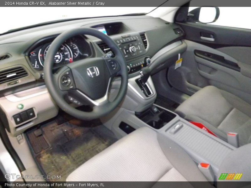 Alabaster Silver Metallic / Gray 2014 Honda CR-V EX