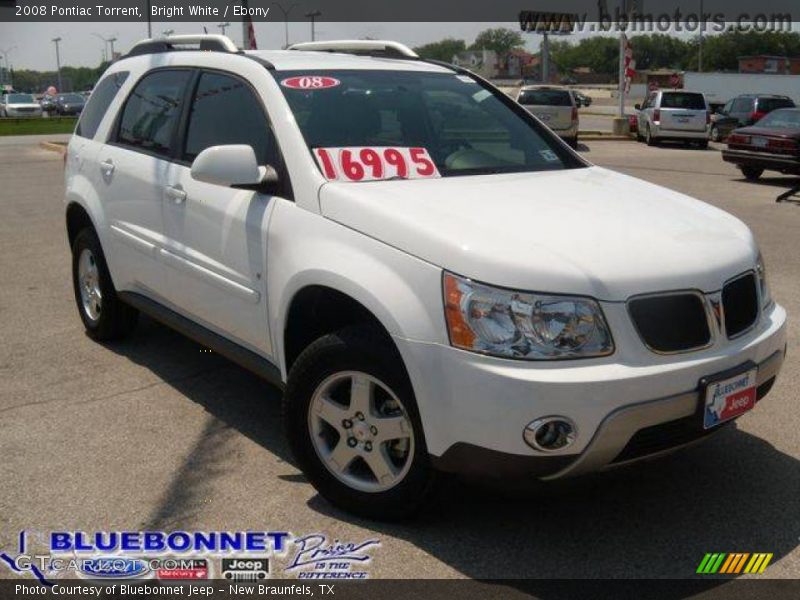 Bright White / Ebony 2008 Pontiac Torrent