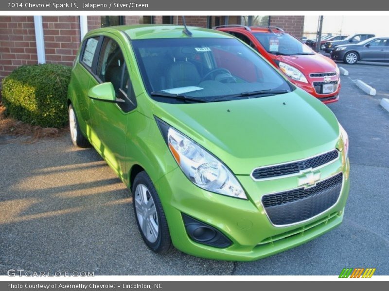 Jalapeno / Silver/Green 2014 Chevrolet Spark LS