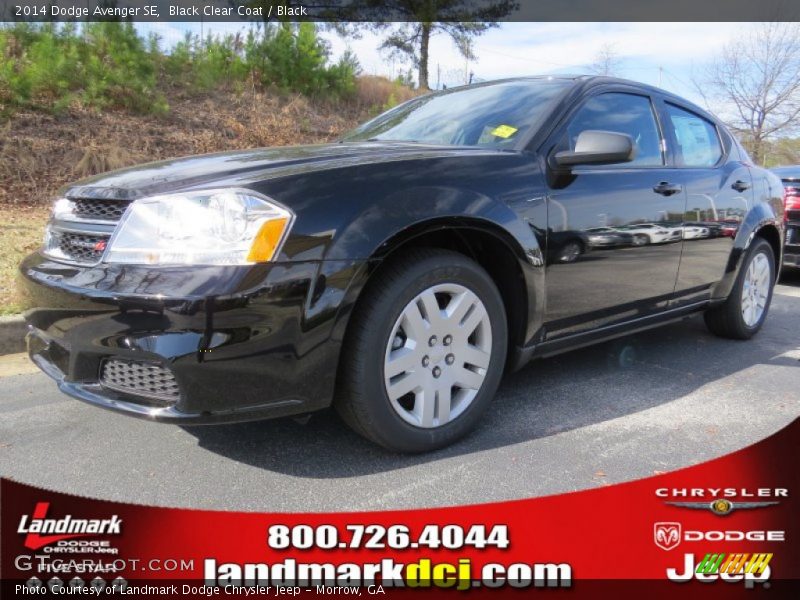 Black Clear Coat / Black 2014 Dodge Avenger SE