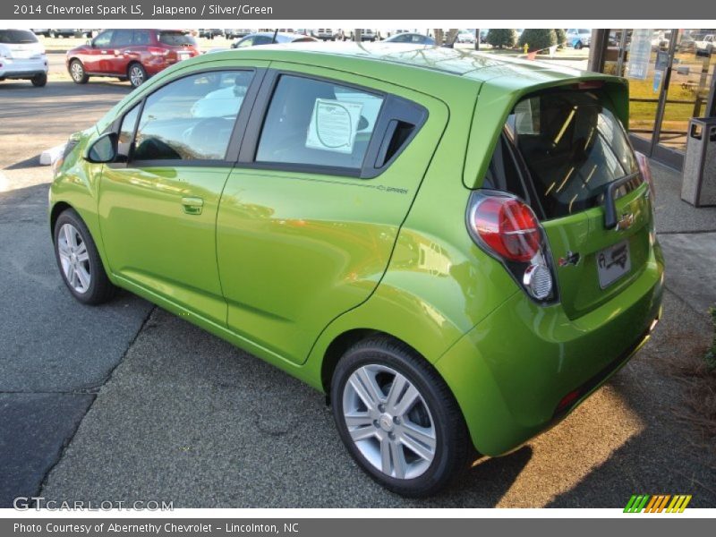 Jalapeno / Silver/Green 2014 Chevrolet Spark LS