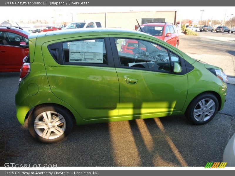 Jalapeno / Silver/Green 2014 Chevrolet Spark LS