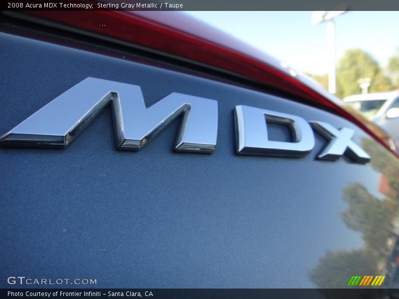 Sterling Gray Metallic / Taupe 2008 Acura MDX Technology