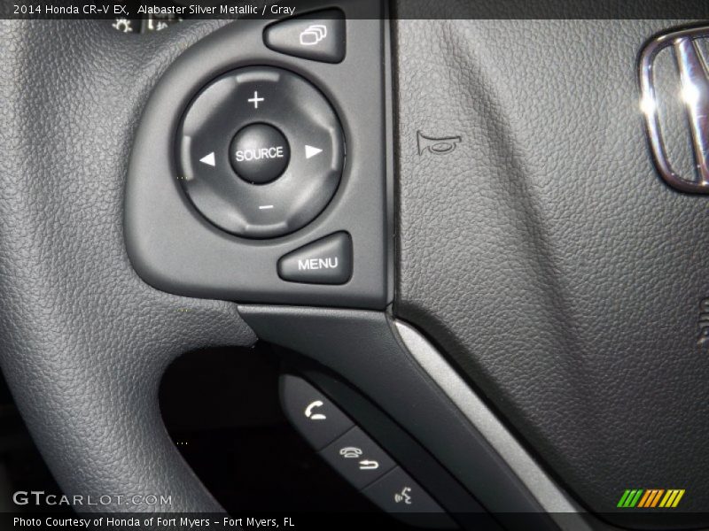 Alabaster Silver Metallic / Gray 2014 Honda CR-V EX