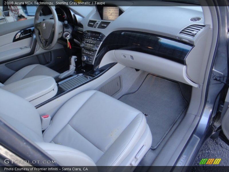 Sterling Gray Metallic / Taupe 2008 Acura MDX Technology