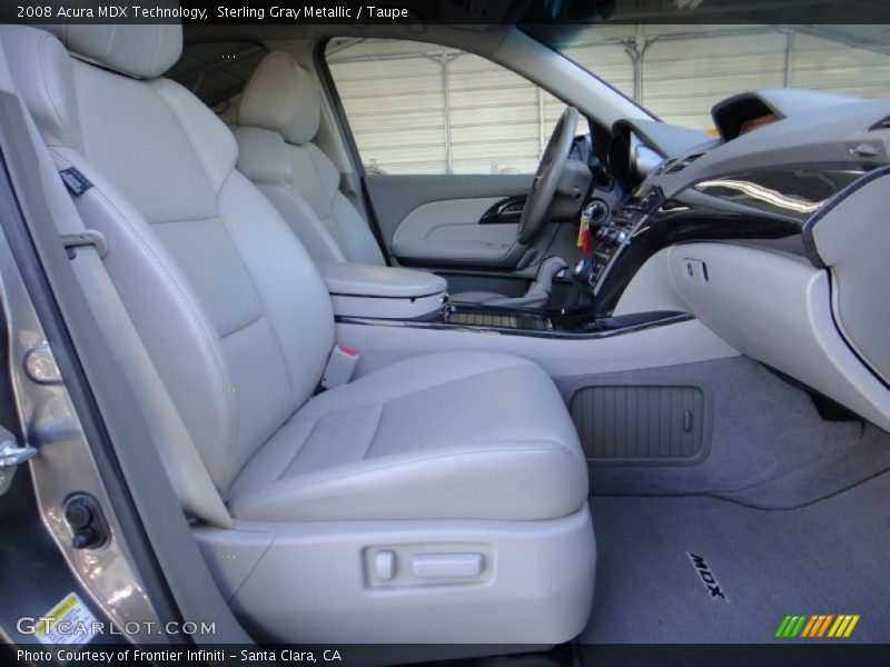 Sterling Gray Metallic / Taupe 2008 Acura MDX Technology