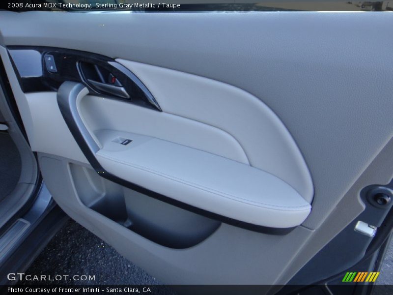 Sterling Gray Metallic / Taupe 2008 Acura MDX Technology