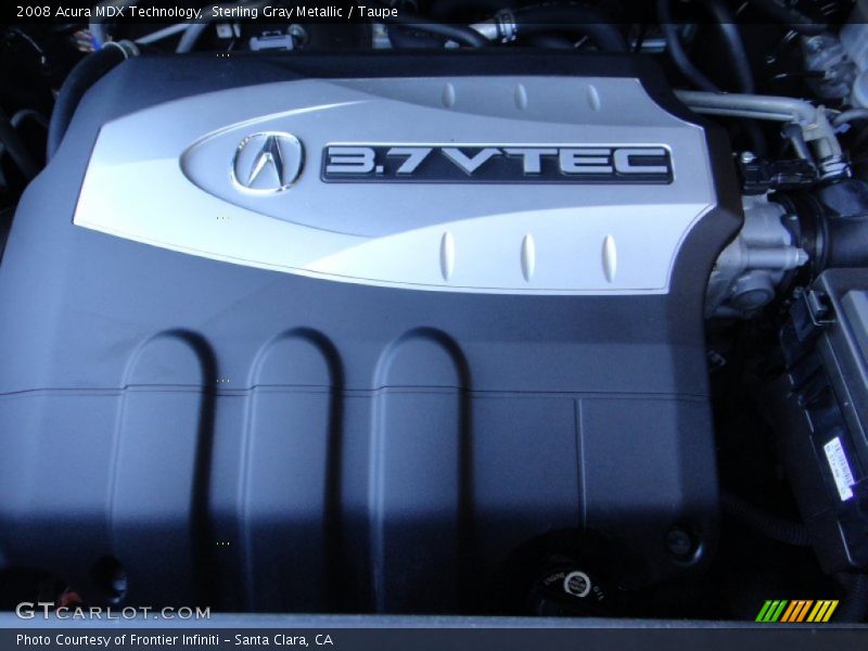 Sterling Gray Metallic / Taupe 2008 Acura MDX Technology