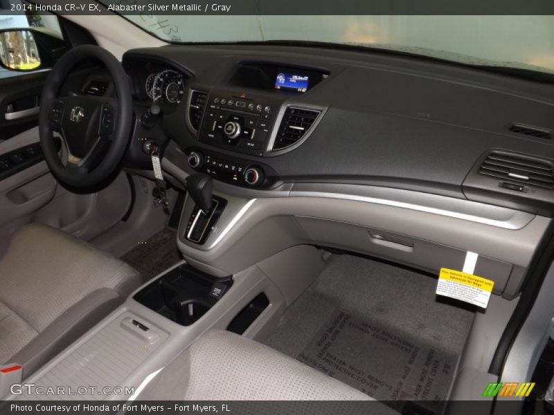 Alabaster Silver Metallic / Gray 2014 Honda CR-V EX
