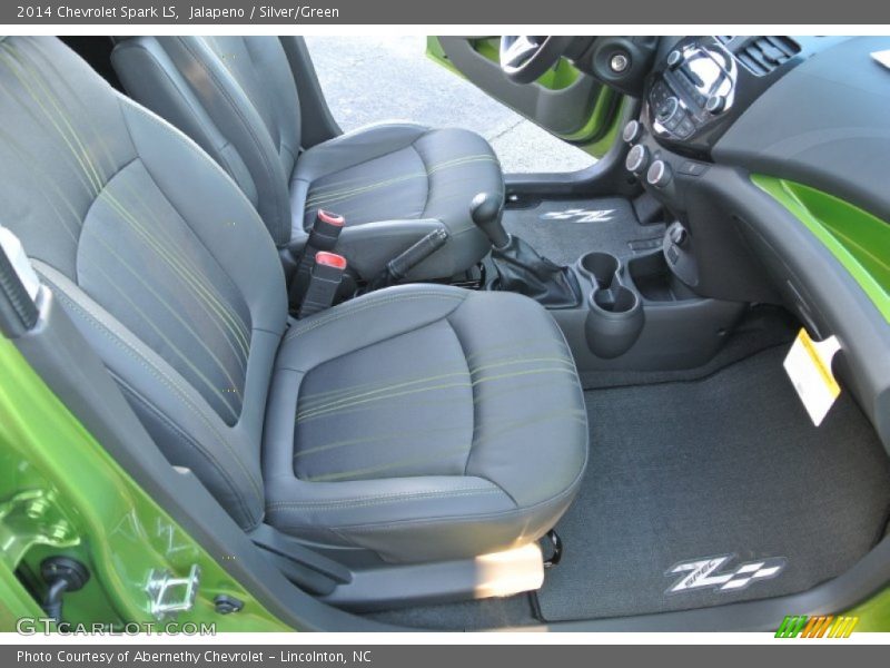 Jalapeno / Silver/Green 2014 Chevrolet Spark LS