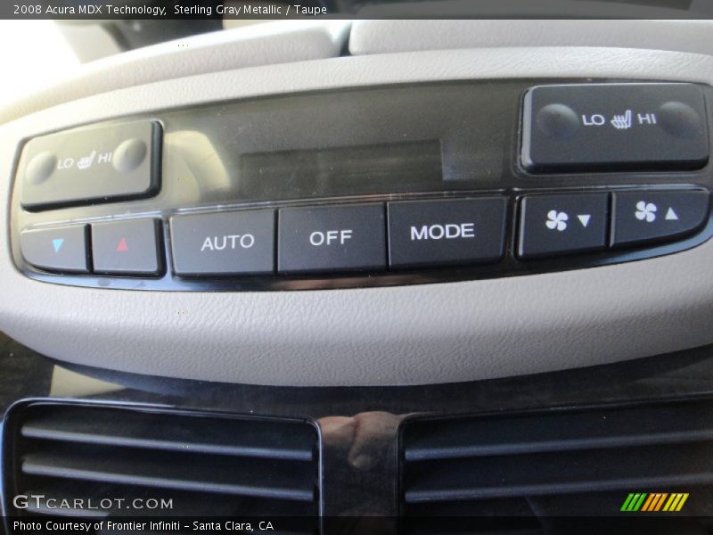 Sterling Gray Metallic / Taupe 2008 Acura MDX Technology