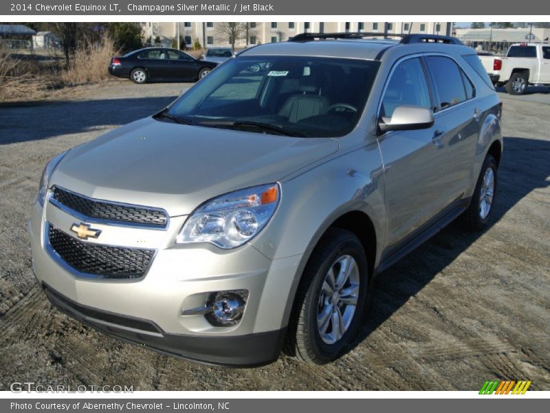 Champagne Silver Metallic / Jet Black 2014 Chevrolet Equinox LT