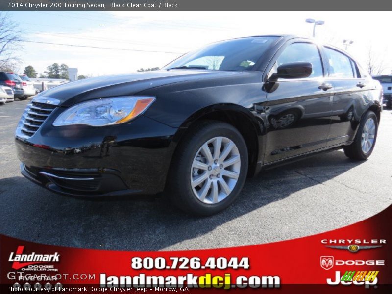 Black Clear Coat / Black 2014 Chrysler 200 Touring Sedan