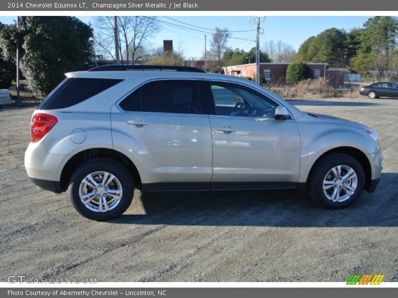 Champagne Silver Metallic / Jet Black 2014 Chevrolet Equinox LT