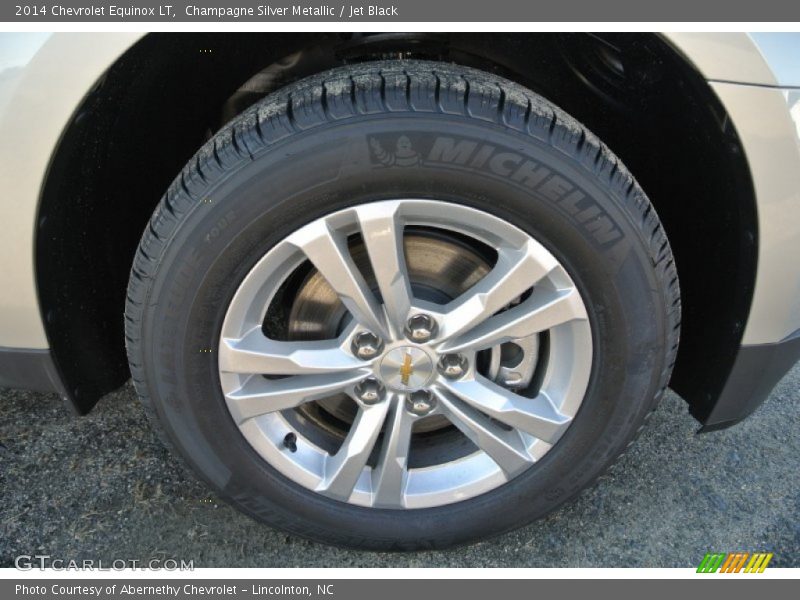 Champagne Silver Metallic / Jet Black 2014 Chevrolet Equinox LT
