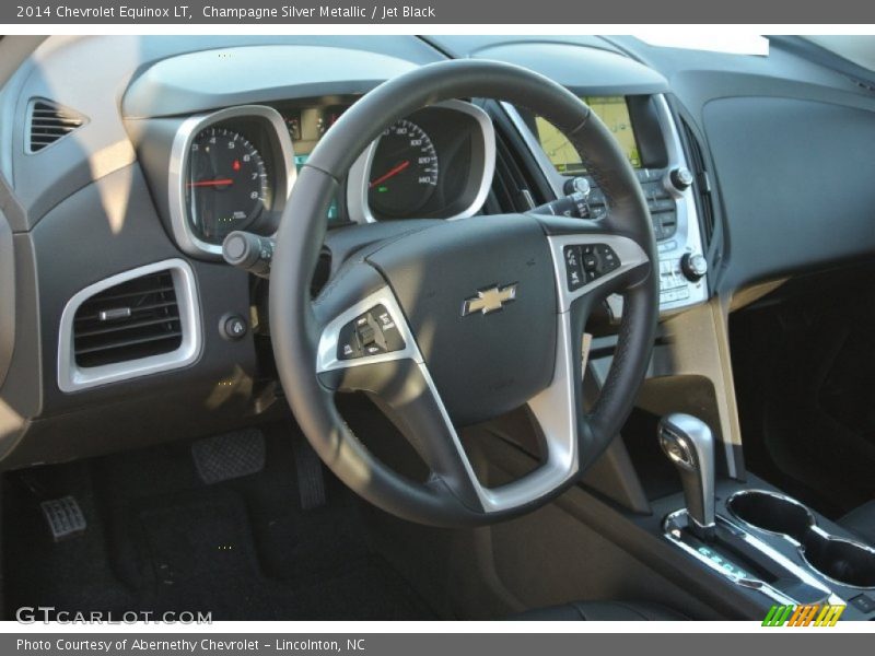 Champagne Silver Metallic / Jet Black 2014 Chevrolet Equinox LT