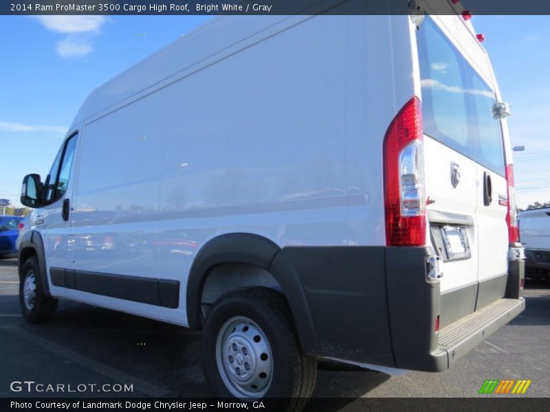 Bright White / Gray 2014 Ram ProMaster 3500 Cargo High Roof