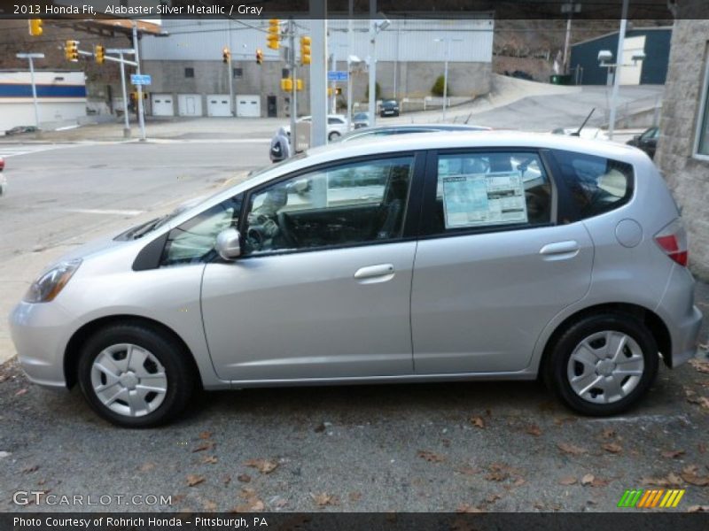 Alabaster Silver Metallic / Gray 2013 Honda Fit