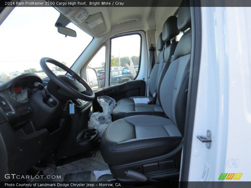 Bright White / Gray 2014 Ram ProMaster 3500 Cargo High Roof