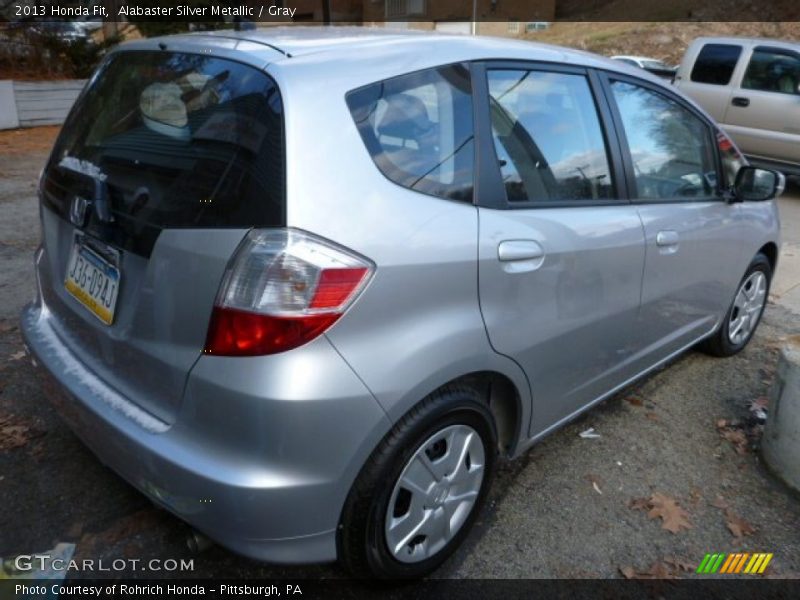 Alabaster Silver Metallic / Gray 2013 Honda Fit