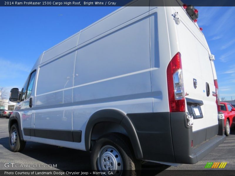 Bright White / Gray 2014 Ram ProMaster 1500 Cargo High Roof