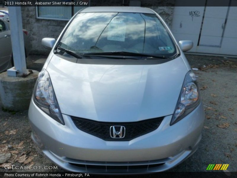 Alabaster Silver Metallic / Gray 2013 Honda Fit
