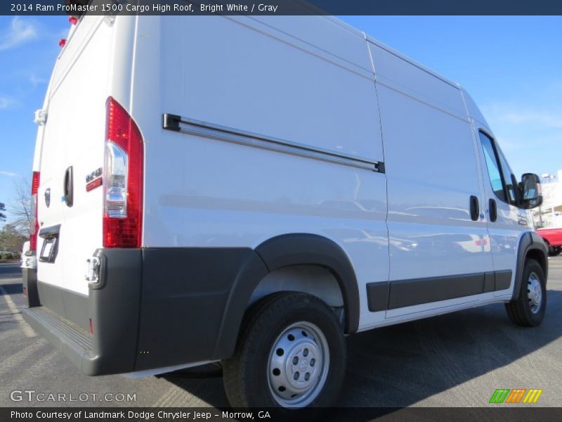 Bright White / Gray 2014 Ram ProMaster 1500 Cargo High Roof