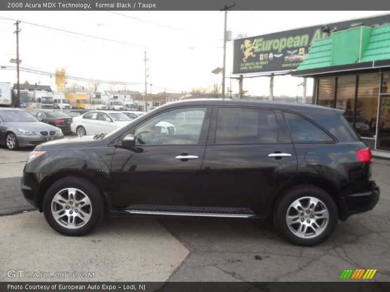 Formal Black / Taupe 2008 Acura MDX Technology