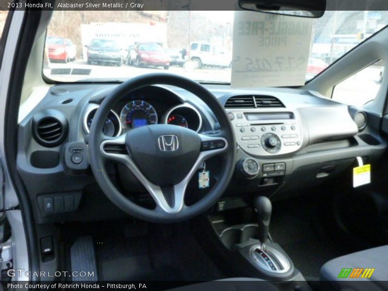 Alabaster Silver Metallic / Gray 2013 Honda Fit