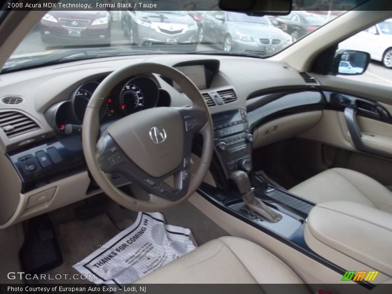 Formal Black / Taupe 2008 Acura MDX Technology