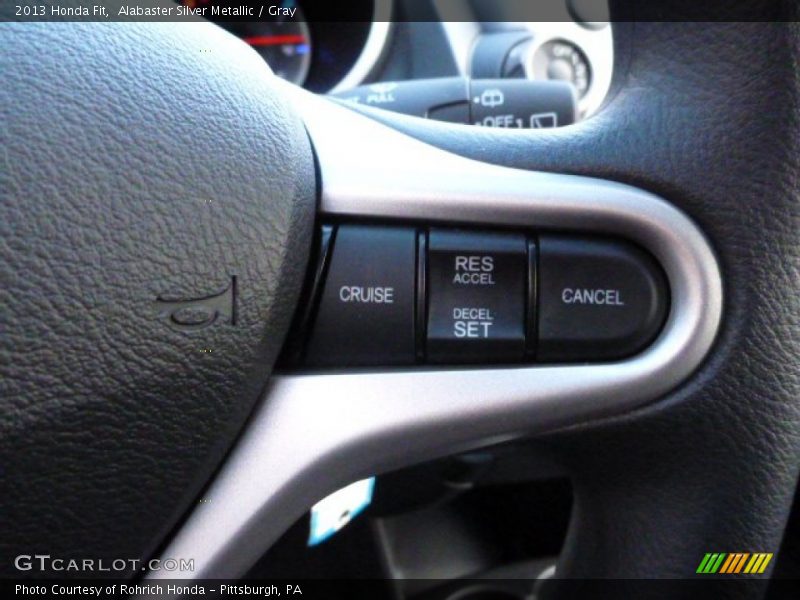 Alabaster Silver Metallic / Gray 2013 Honda Fit