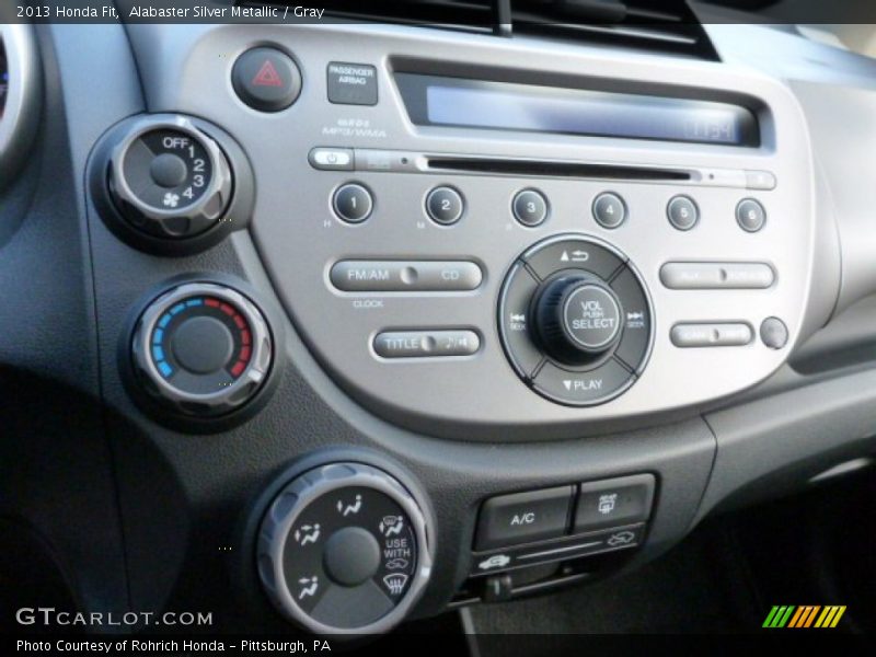 Alabaster Silver Metallic / Gray 2013 Honda Fit