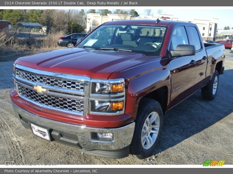 Deep Ruby Metallic / Jet Black 2014 Chevrolet Silverado 1500 LT Double Cab