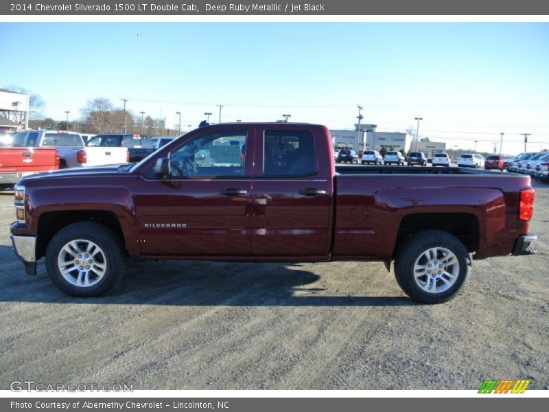 Deep Ruby Metallic / Jet Black 2014 Chevrolet Silverado 1500 LT Double Cab