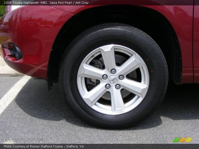 Salsa Red Pearl / Ash Gray 2008 Toyota Highlander 4WD