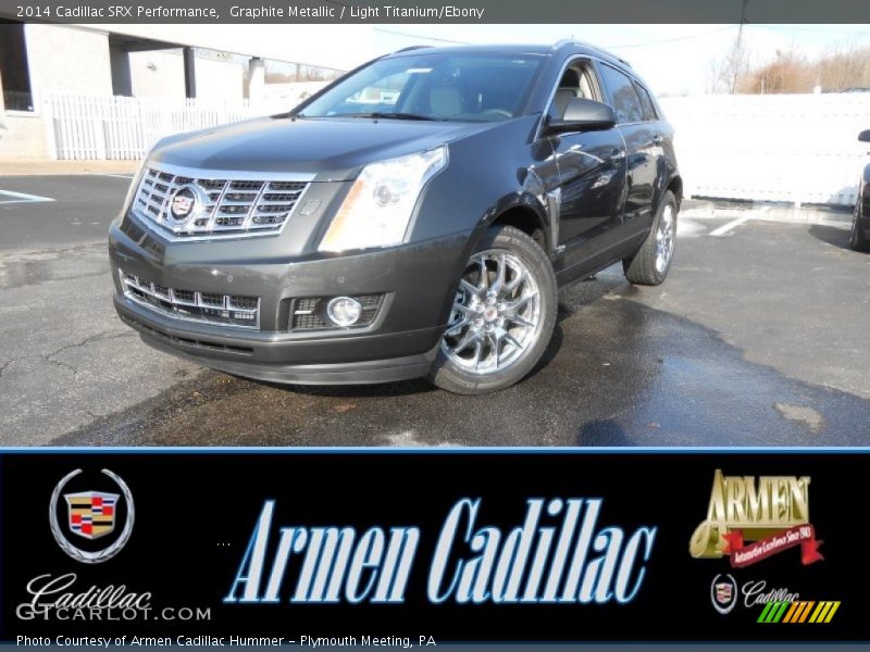 Graphite Metallic / Light Titanium/Ebony 2014 Cadillac SRX Performance