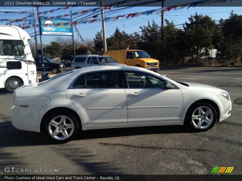 Summit White / Titanium 2011 Chevrolet Malibu LS