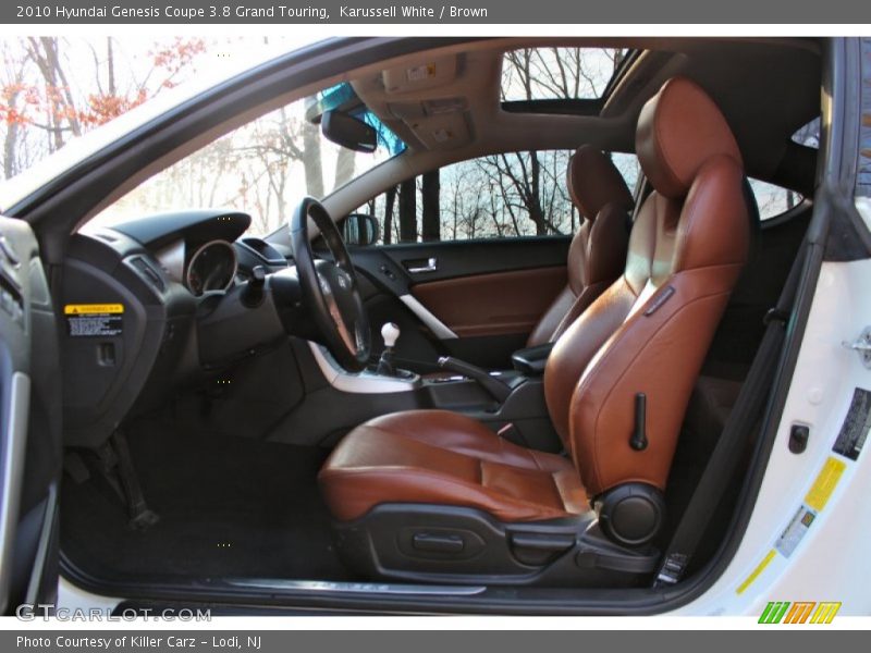 Karussell White / Brown 2010 Hyundai Genesis Coupe 3.8 Grand Touring
