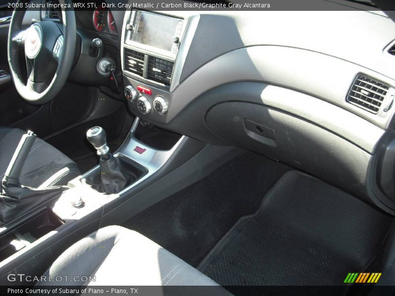 Dark Gray Metallic / Carbon Black/Graphite Gray Alcantara 2008 Subaru Impreza WRX STi