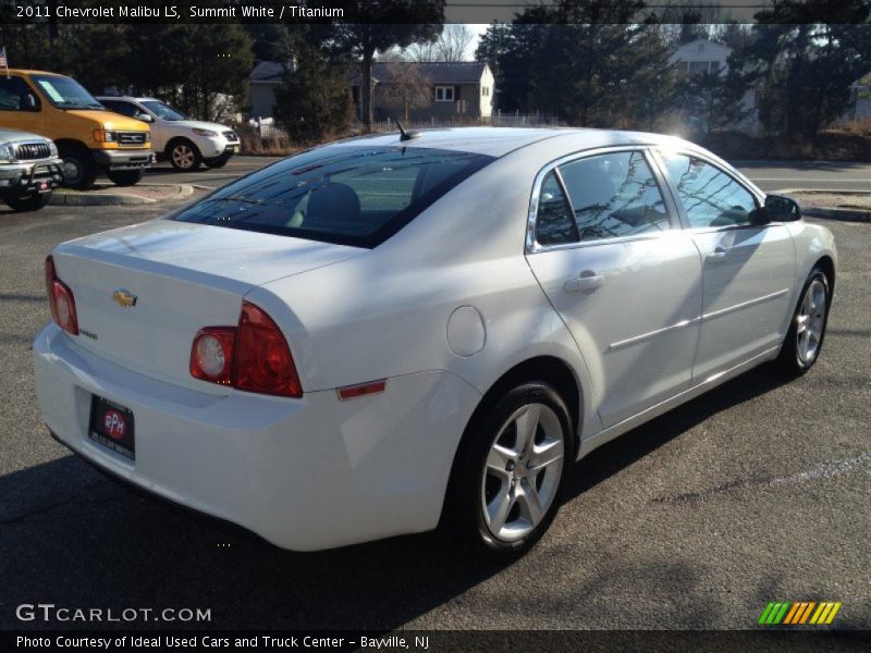 Summit White / Titanium 2011 Chevrolet Malibu LS