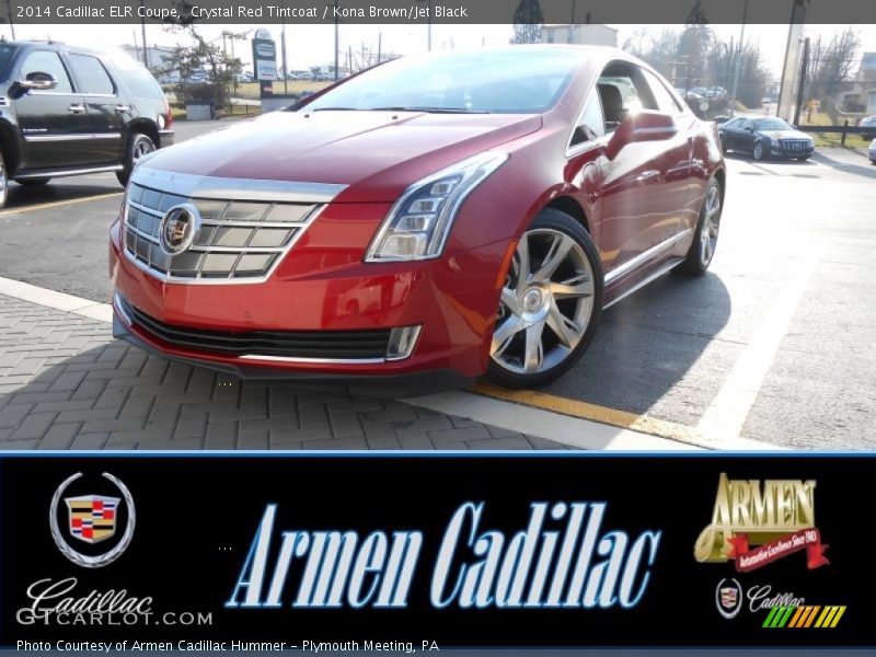 Crystal Red Tintcoat / Kona Brown/Jet Black 2014 Cadillac ELR Coupe