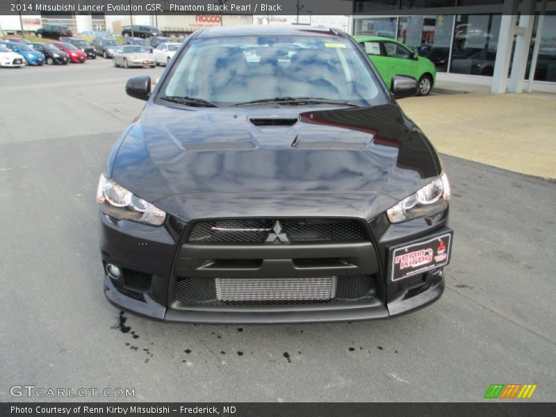 Phantom Black Pearl / Black 2014 Mitsubishi Lancer Evolution GSR